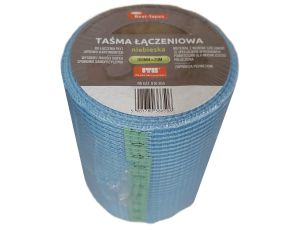TAŚMA SIATKA ANTYRYSOWA NIEBIESKA DO ŁĄCZENIA PŁYT GK 100MM X 20MB 010 304